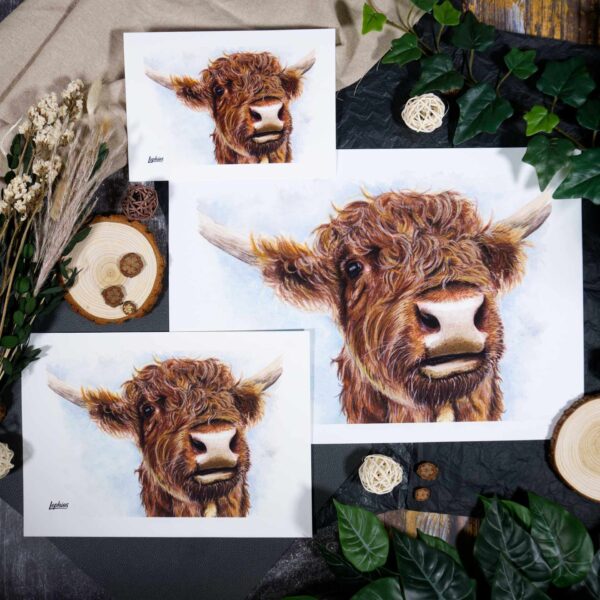 Kunstdruck | Highland Cow – Built for Rough Weather