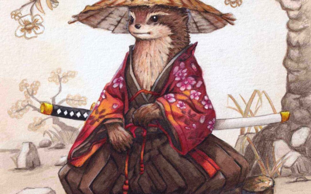 Otter Samurai – Under Cherry Blossoms