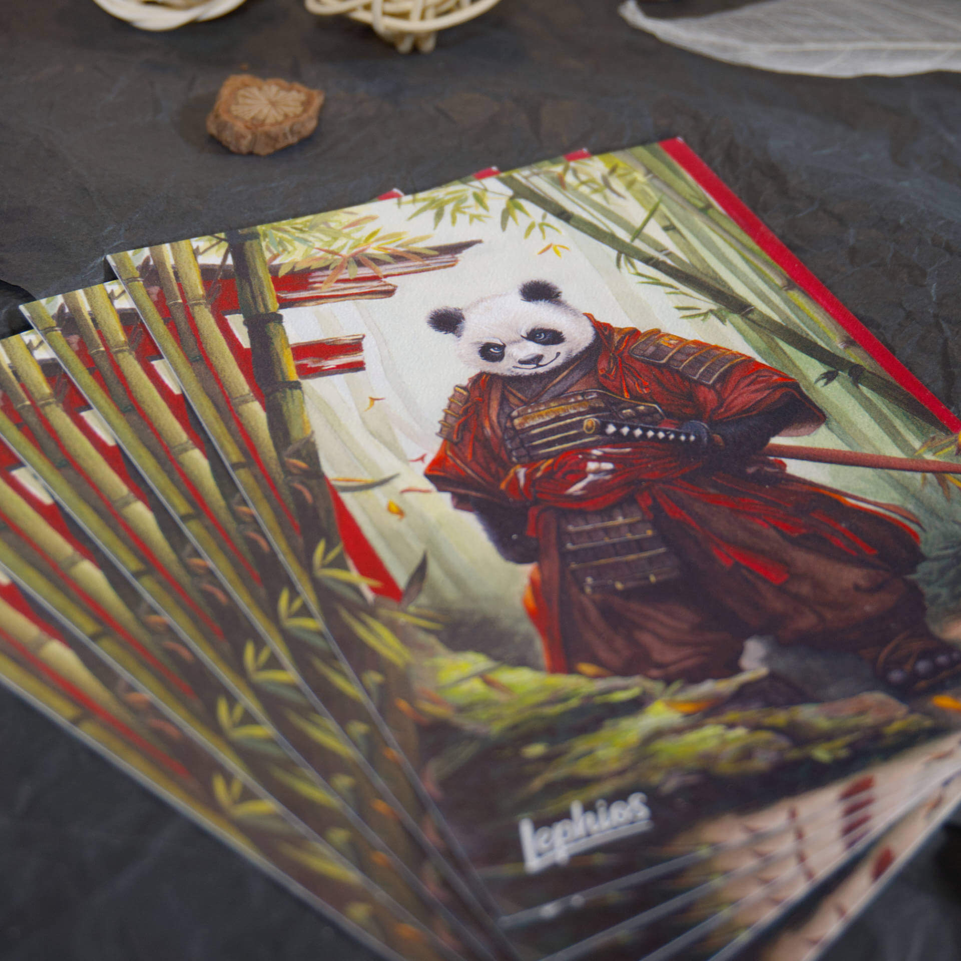 Postkarte | Panda Samurai – In the Bamboo Grove – Bild 3