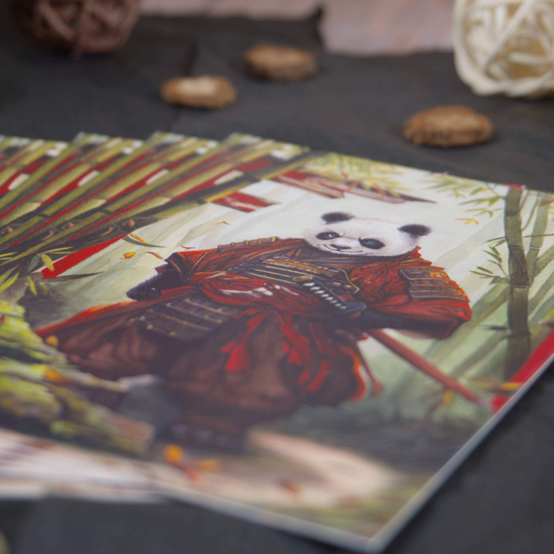 Postkarte | Panda Samurai – In the Bamboo Grove – Bild 4