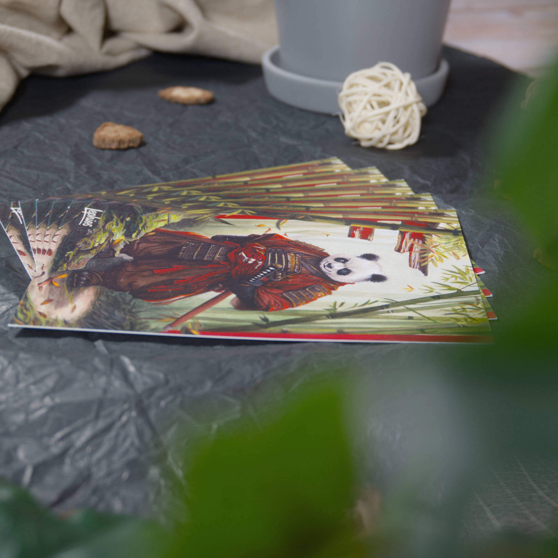 Postkarte | Panda Samurai – In the Bamboo Grove – Bild 5